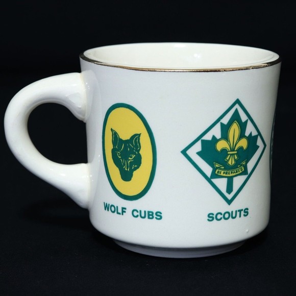 Boy Scouts of Canada VTG BSA BSC Ceramic Mug Wolf Cubs, Venturers, Rovers, Cup - Picture 3 of 7